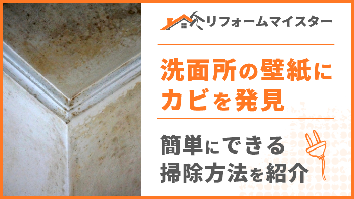 洗面所の壁紙にカビを発見 簡単にできる掃除方法を紹介 リフォームマイスター